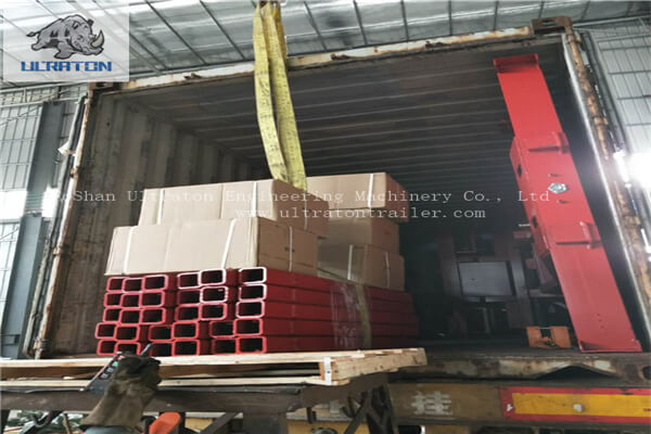 9 Units Of Flatbed Semi Trailer and Trailer Parts To Mauritius Africa-3