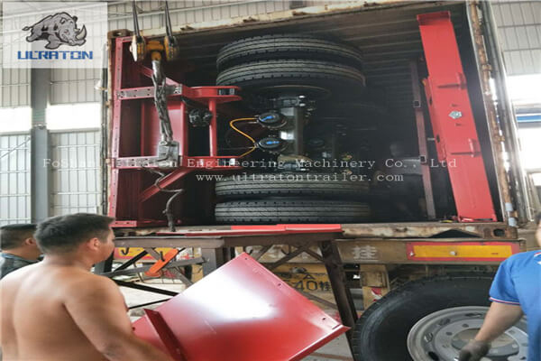 9 Units Of Flatbed Semi Trailer and Trailer Parts To Mauritius Africa-5
