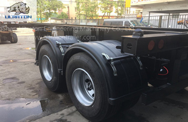 2 Axles 40ft Skeletal Container Transport Semi Truck Trailer