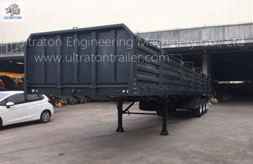 3 Axles 60 Ton Side Wall Semi Trailer