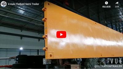 Ultraton 4 Axle Flatbed Semi Trailer