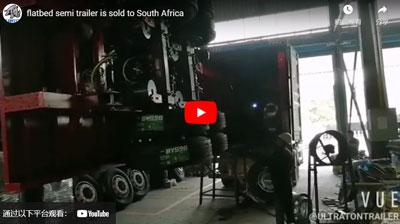 Ultraton Flatbed Semi Trailer is Sold to South Africa
