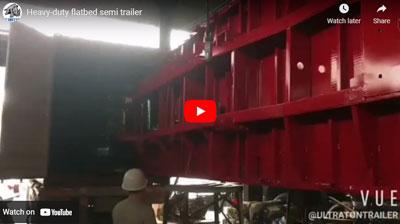 Ultraton Heavy-duty Flatbed Semi Trailer Ship to Mozambique, Africa