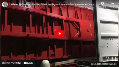 13Meter flatbed semi-trailer, FUWA configuration and other accessories are sold to East Africa Reasonable use of container space Save customers transportation costs and increase customers' market competitive advantage