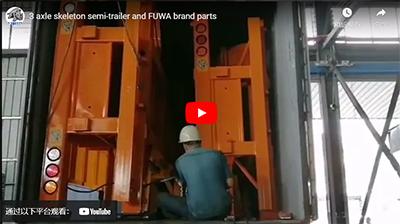 3 axle skeleton semi-trailer and FUWA brand parts