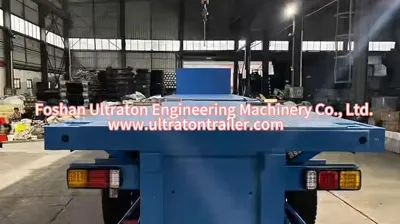 Our 40ft, 4-axle full-trailer semi-trailer, exported to Europe, boasts a high-strength, precision-engineered structure